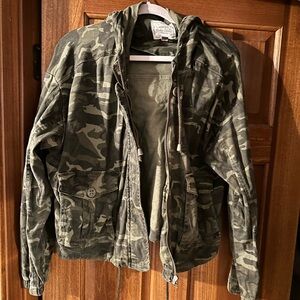 Camouflage jean jacket